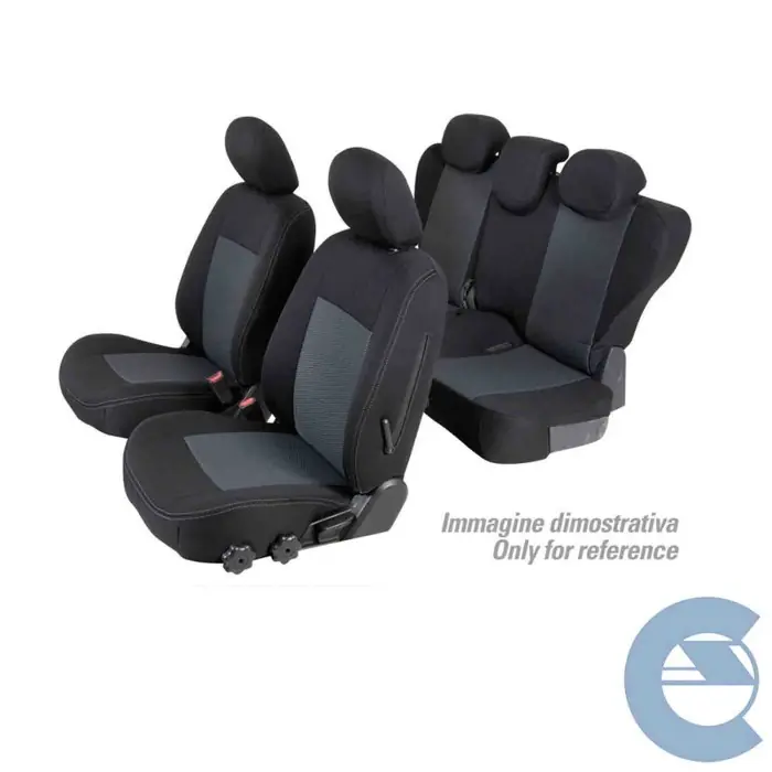 Set Coprisedili Superior Nero/grigio Fiat Grande Punto 5p-punto 5p-punto Evo 5p Serie 15000 Coprisedili Su Misura Qc15043f Soddisfatti O Rimborsati