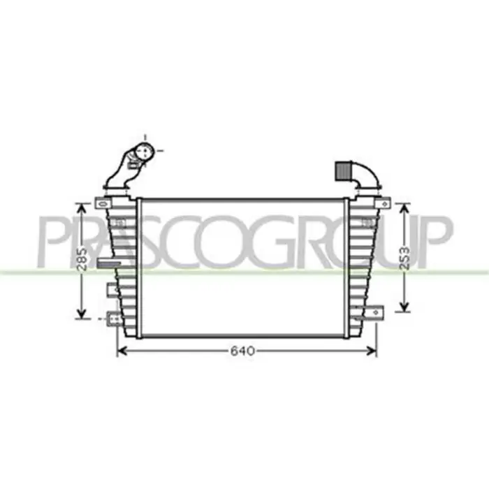 Bestseller Intercooler Per Opel/vauxhall Astra H (a04) Dal 2007 Al 2009