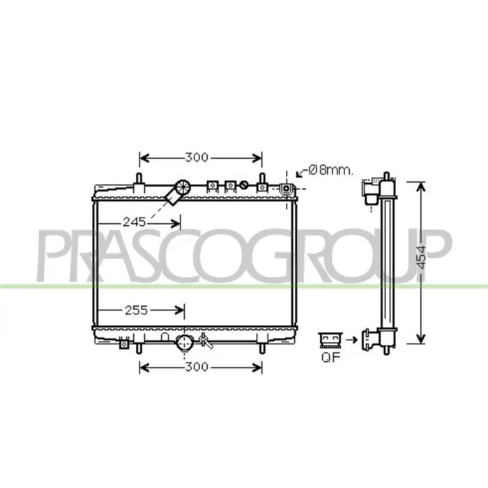 Radiatore Per Citroen C5 Dal 2001 Al 2004 Offerta Limitata