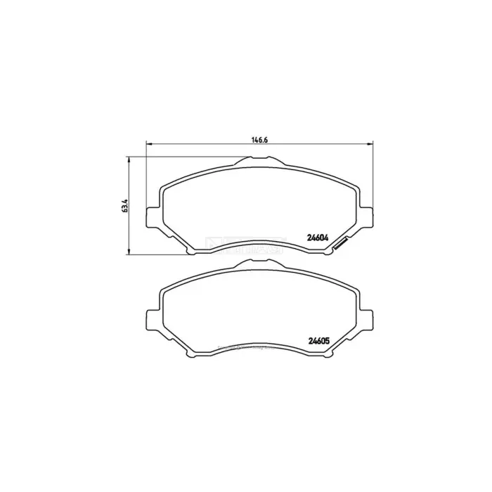 Promo Stagionale Kit pastiglie freno, Freno a disco BD S755P STARLINE per JEEP DODGE