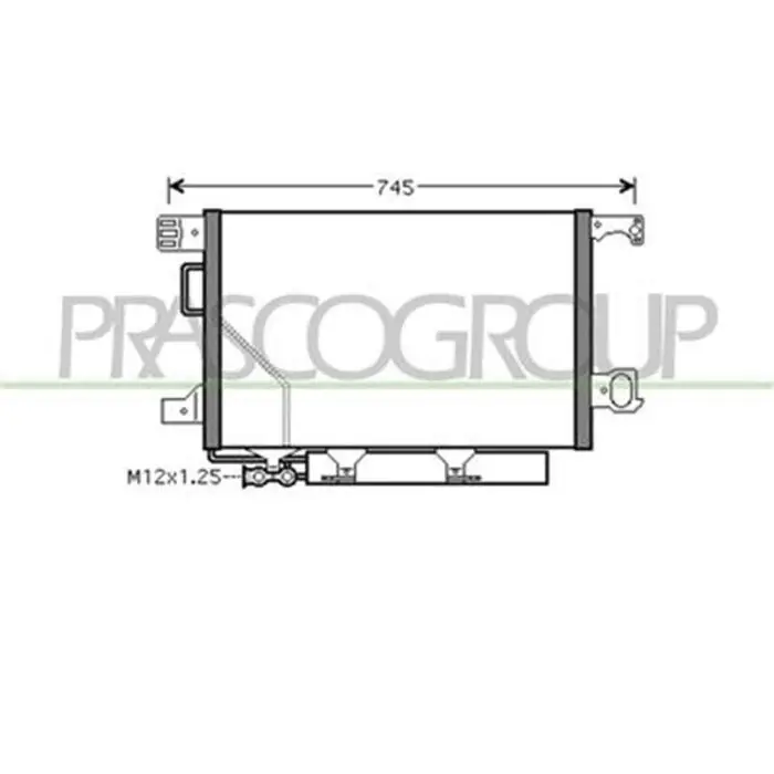Saldi Condensatore Per Mercedes C Class Sportcoupe' (cl203) Dal 2000 Al 2008