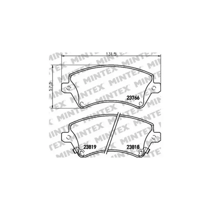 Pastiglie Freno Opel Meriva B Mpv Space Wagon 1.4 Lpg 2011 06-2017 03 Mintex Affare