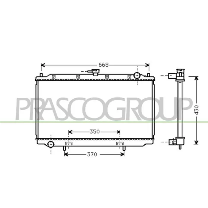 Occasione Radiatore Per Nissan Primera P11 Dal 1996 Al 1999