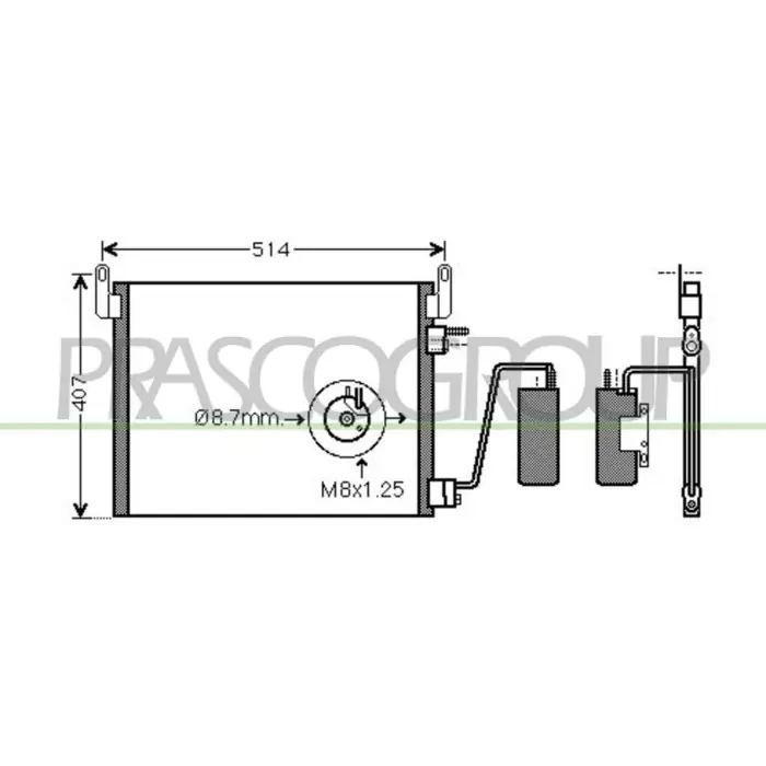 Condensatore Per Opel/vauxhall Vectra C Dal 2002 Al 2005 Prezzo Conveniente