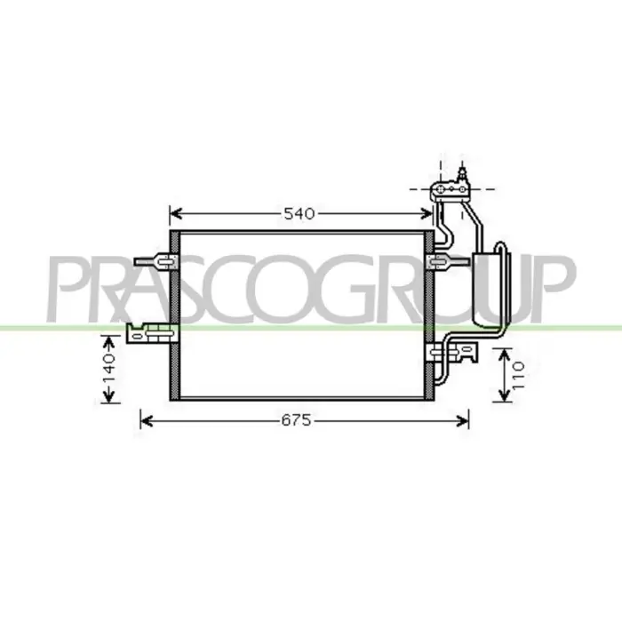 Condensatore Per Opel/vauxhall Meriva Dal 2003 Al 2006 Economico