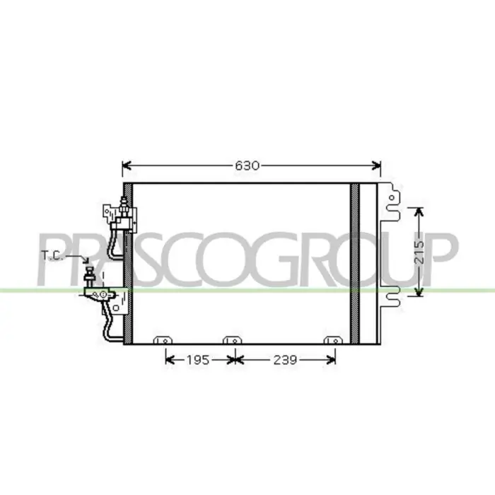 Spedizione Espresso Condensatore Per Opel/vauxhall Astra H (a04) Dal 2004 Al 2006