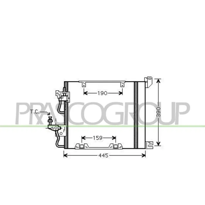 Promozione Condensatore Per Opel/vauxhall Astra H (a04) Dal 2004 Al 2006
