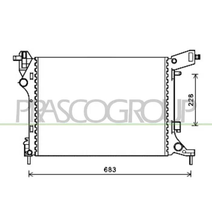 Esclusivo Radiatore Per Fiat 500 L Dal 2012 Al 2017