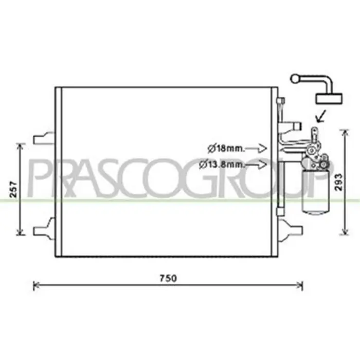 Condensatore Per Volvo V70 Dal 2008 Al 2011 Solo Oggi