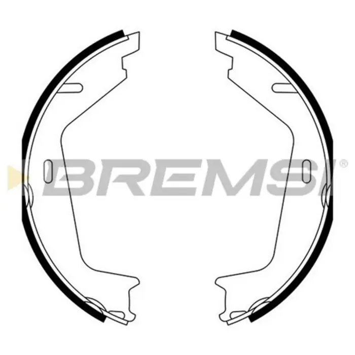 Pagamento Sicuro Kit Ganasce Freno Stazionamento Posteriore Volvo Xc90 I Xc60 Gf0608a 31262874 S.f. Trw Bremsi