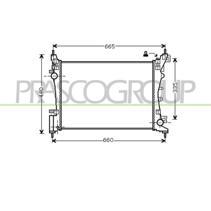 Radiatore Per Fiat Grande Punto Dal 2005 Al 2009 Ultima Occasione
