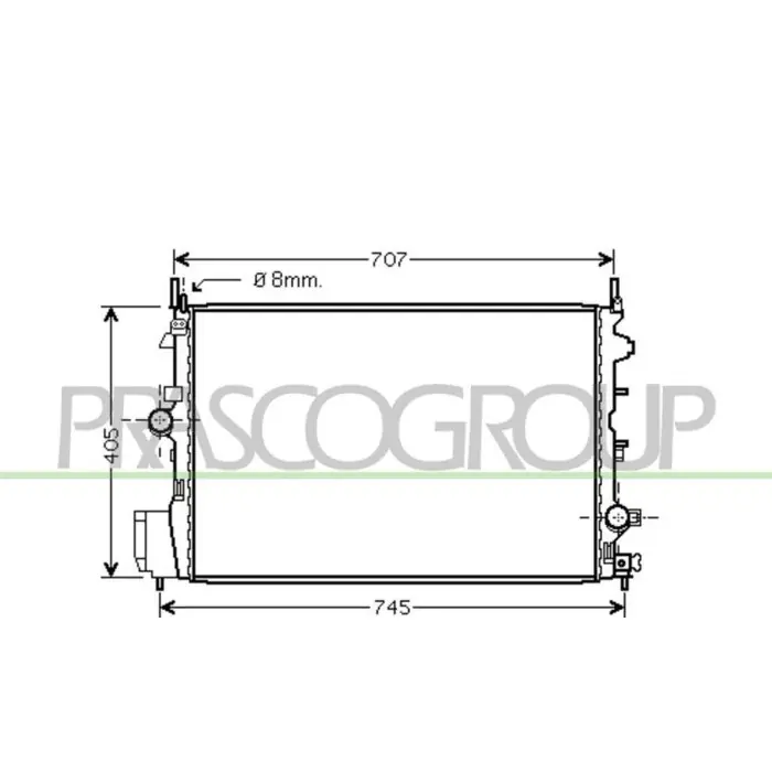 Spedizione Espresso Radiatore Per Fiat Croma Dal 2005 Al 2007