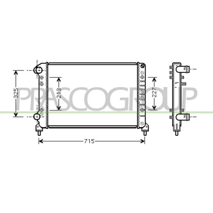 Super Prezzo Radiatore Per Fiat Doblo' Dal 2000 Al 2005