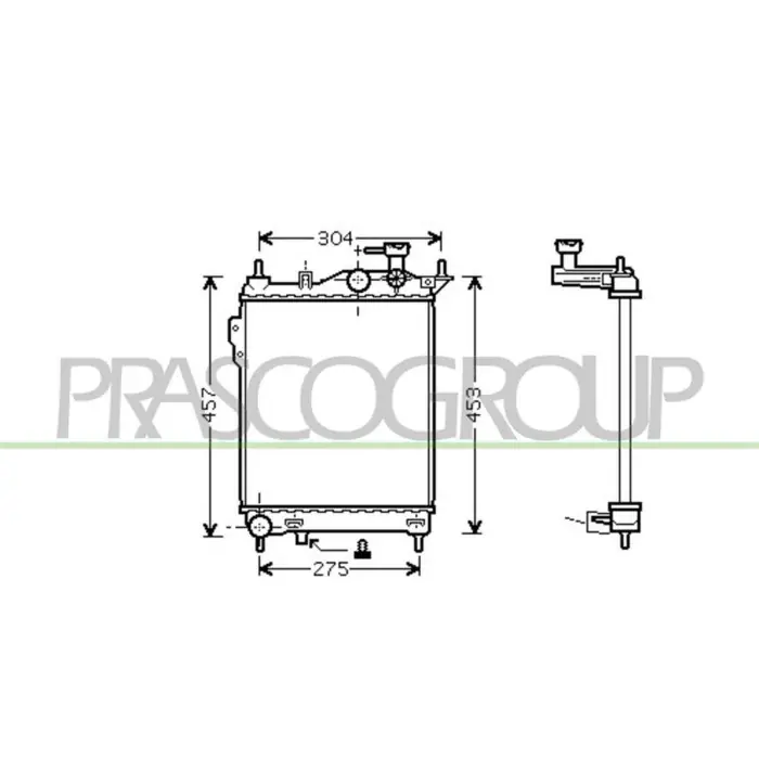 Prezzo Ridotto Radiatore Per Hyundai Getz Dal 2002 Al 2005