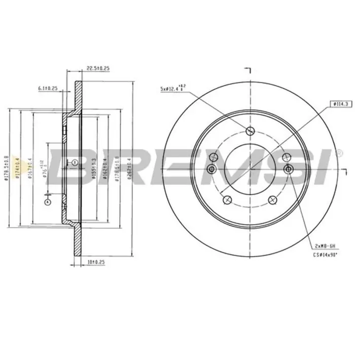 Disco Freno Anteriore 285.3539.20 Chevrolet Generico Pieno Sconto