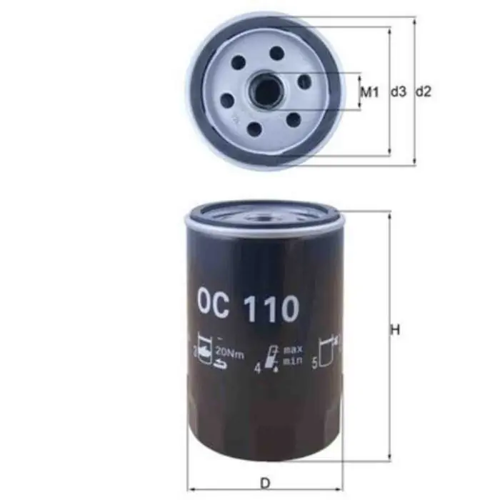 Promozione Esclusiva Filtro olio OC 110 KNECHT per MERCEDES-BENZ