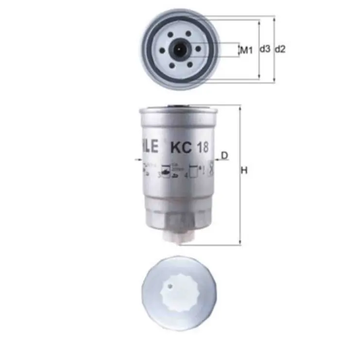 Pagamento Sicuro Filtro carburante KC 18 KNECHT per RENAULT PEUGEOT CITROEN AUDI VW FIAT SEAT