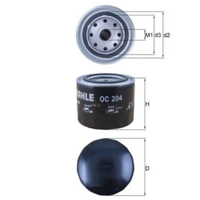 Filtro olio OC 204 KNECHT per OPEL VOLVO SAAB DAF Compra Online