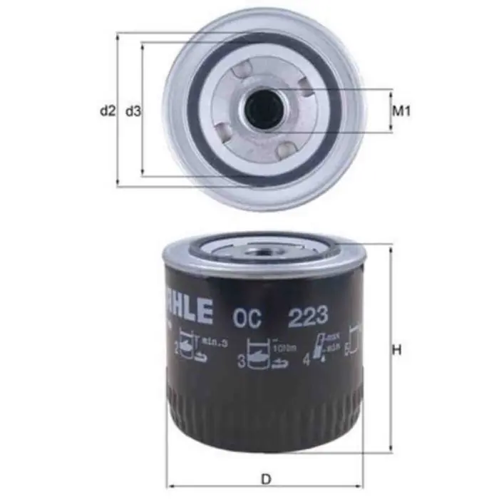 Filtro olio OC 223 KNECHT per RENAULT JEEP Novità