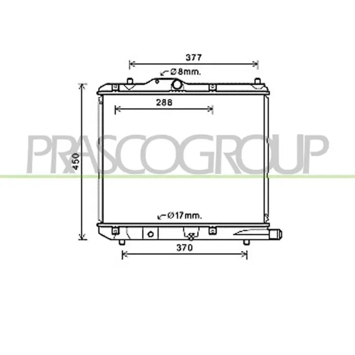 Reso Gratuito Radiatore Per Opel/vauxhall Agila Dal 2008 Al 2015