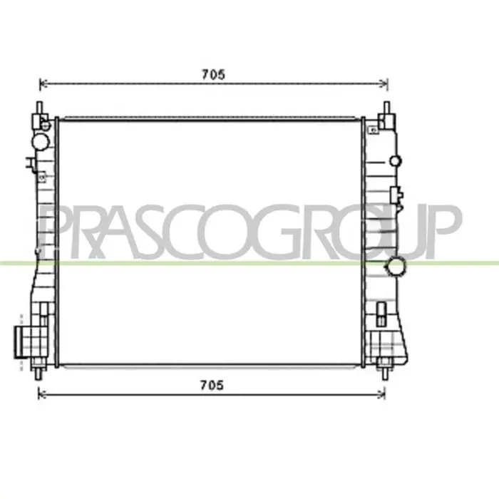 Saldi Radiatore Per Opel/vauxhall Mokka Dal 2013 Al 2016