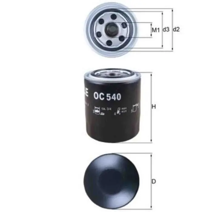 Scelto Dai Clienti Filtro olio OC 540 KNECHT per HYUNDAI KIA