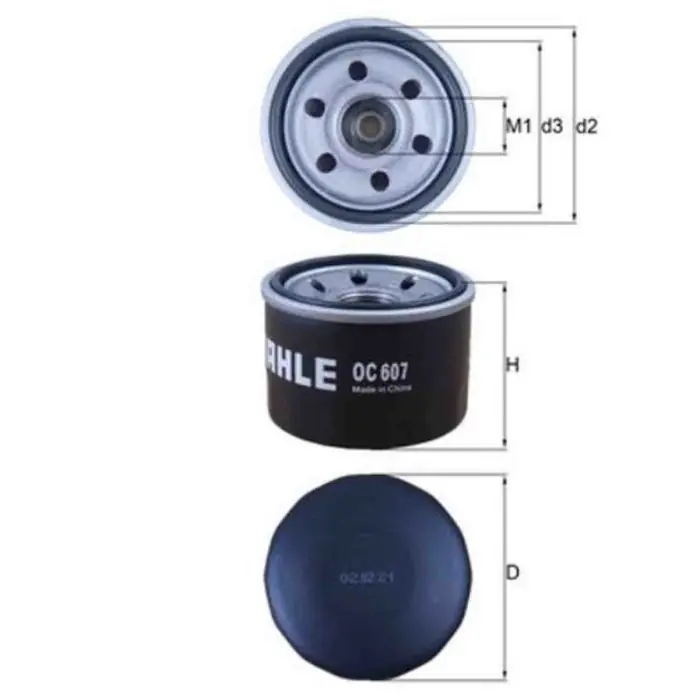 Filtro olio OC 607 KNECHT per SMART Reso Gratuito