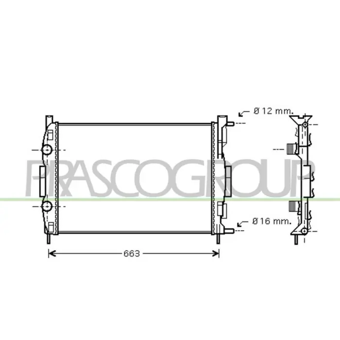 Radiatore Per Renault Scenic Dal 2003 Al 2006 Professionale