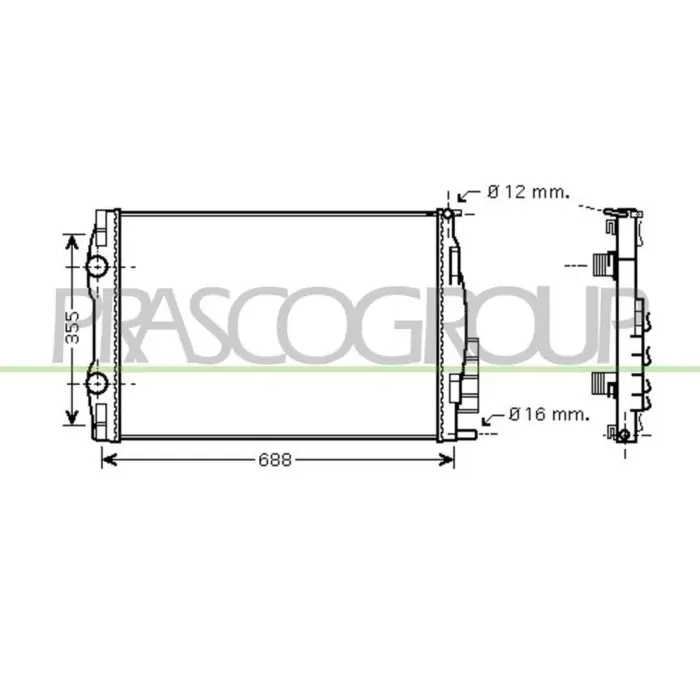 Radiatore Per Renault Megane Dal 2006 Al 2008 Compra Adesso