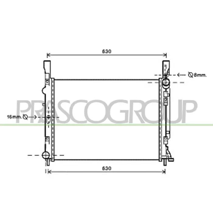 Radiatore Per Renault Kangoo Dal 2008 Al 2012 Prezzo Di Fabbrica