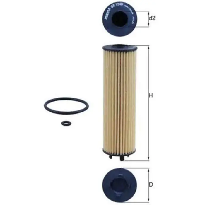 Filtro olio OX 1340D KNECHT per AUDI VW FORD SEAT SKODA CUPRA Promozione