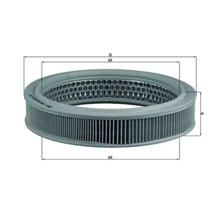 Filtro aria LX 298 KNECHT per FIAT INNOCENTI Nuova Collezione
