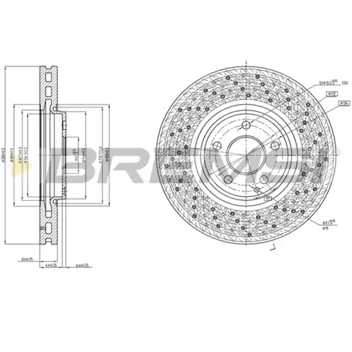 Scelto Dai Clienti Disco Freno Anteriore Sinistro 92124100 Mercedes-benz Classe E Classe E T-model Classe S Ventilato