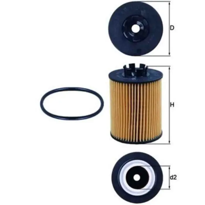 Filtro olio OX 173/2D KNECHT per OPEL SUZUKI Ultima Occasione