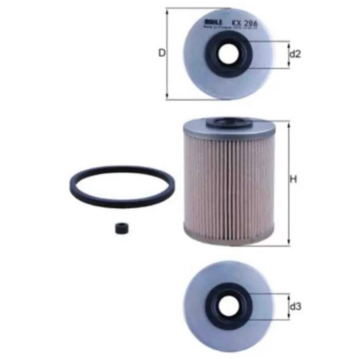 Occasione Filtro carburante KX 206D KNECHT per RENAULT PEUGEOT CITROEN OPEL NISSAN SUZUKI