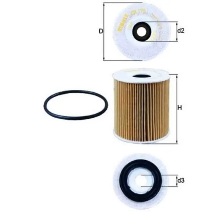 Filtro olio OX 175D KNECHT per FIAT NISSAN JEEP MINI CHRYSLER Di Tendenza