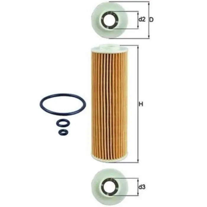 Filtro olio OX 183/5D1 KNECHT per MERCEDES-BENZ Di Tendenza