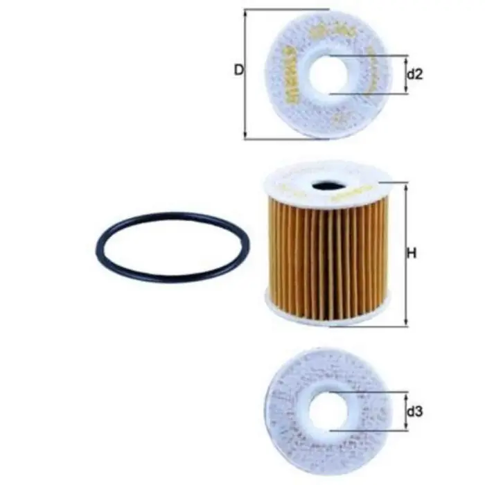 Filtro olio OX 346D KNECHT per SMART Prezzo Basso