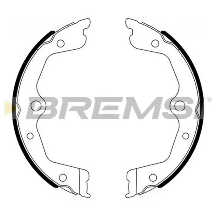 Kit Ganasce Freno Stazionamento Posteriore Mazda 929 Iii Gf4897 H4y0-44-39z S.f. Akebono Bremsi Reso Gratuito