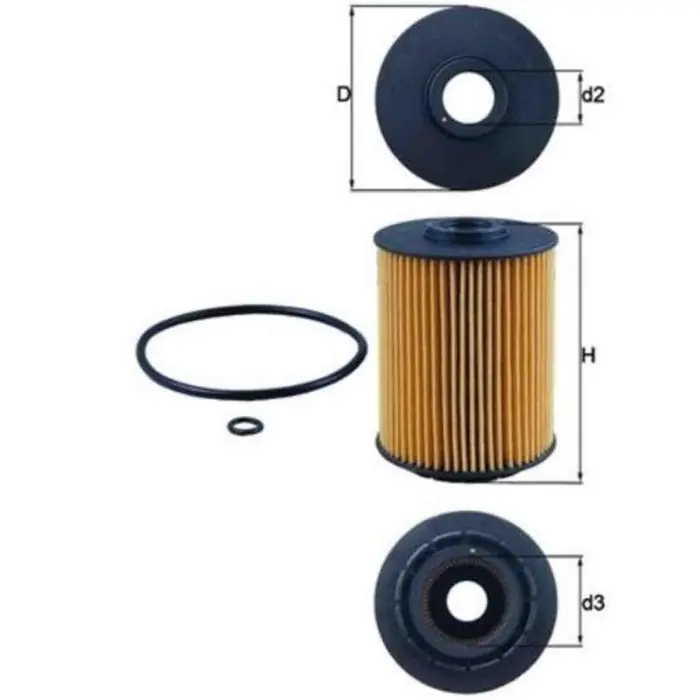 Filtro olio OX 356D KNECHT per VW Scelto Dai Clienti