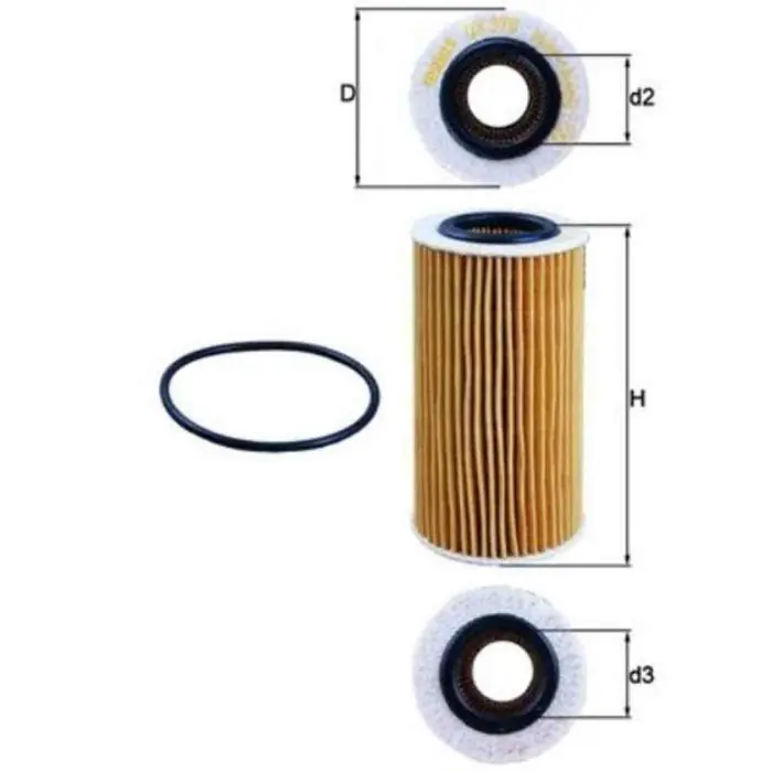 Nuova Collezione Filtro olio OX 370D KNECHT per FORD VOLVO