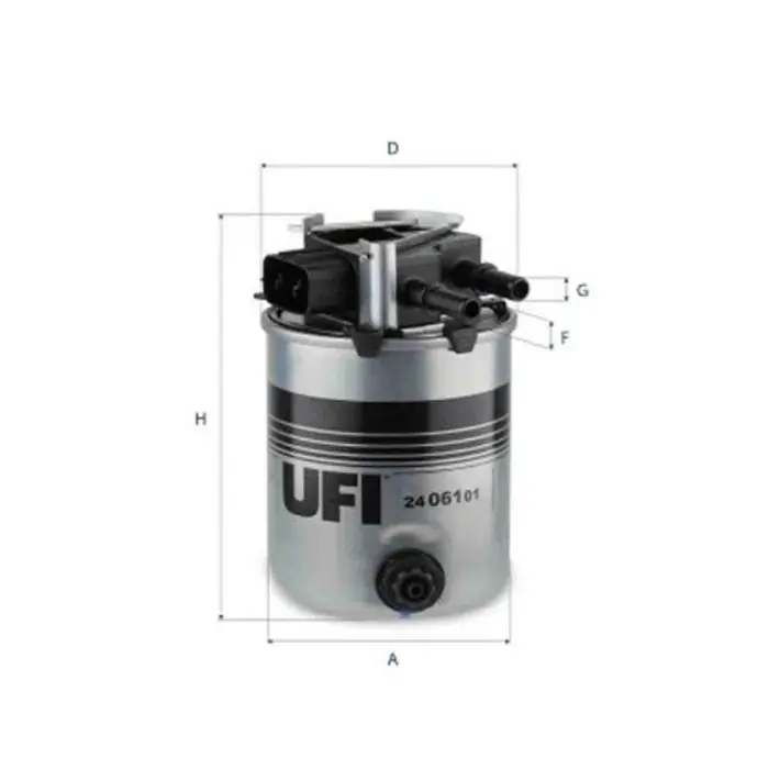 Più Venduto Filtro carburante 24.061.01 UFI per NISSAN