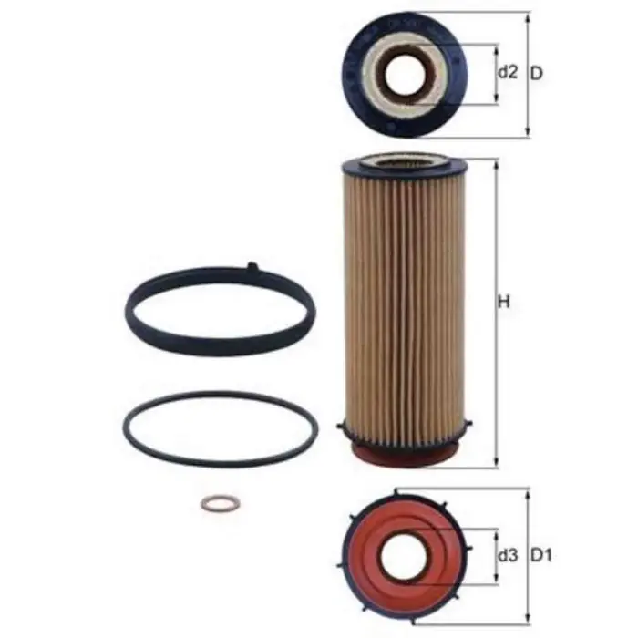 Filtro olio OX 560D KNECHT per BMW Prezzo Scontato