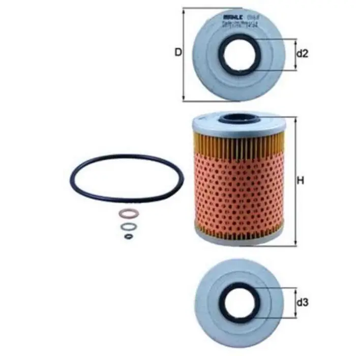 Popolare Filtro olio OX 68D KNECHT per BMW