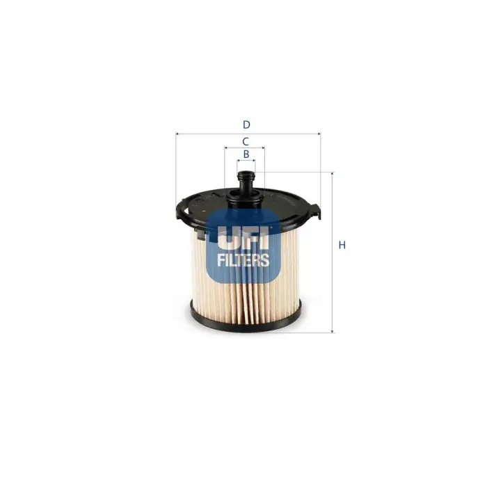 Professionale Filtro carburante 26.074.00 UFI per FORD