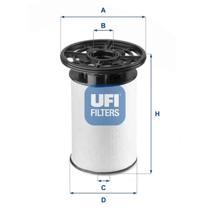Filtro carburante 26.076.00 UFI per FIAT Prezzo Ridotto