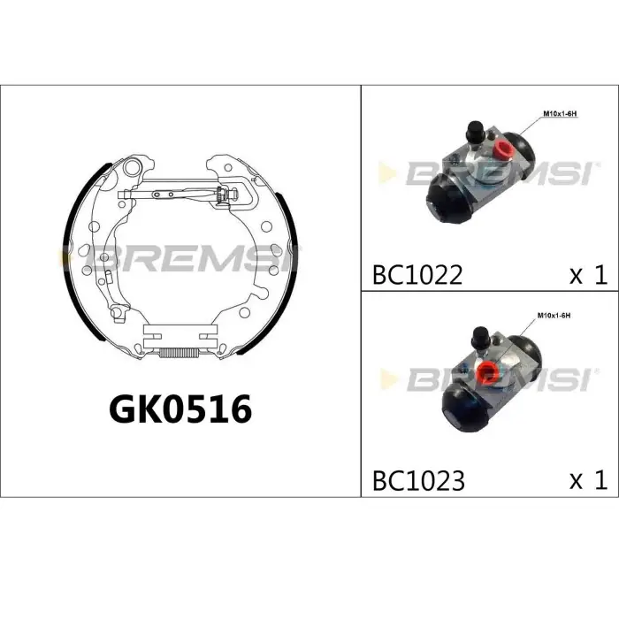 Sconto Kit Ganasce Freno Posteriore Smart Fortwo Cabriolet Fortwo Coupú Gk0516 Bremsi