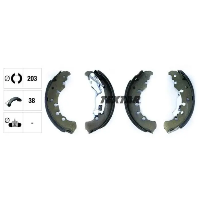 Promozione Esclusiva Kit ganasce freno 91065300 TEXTAR per PEUGEOT CITROEN OPEL FIAT LANCIA